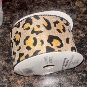 Celebrate It Leopard Print Ribbon - Gold and Black